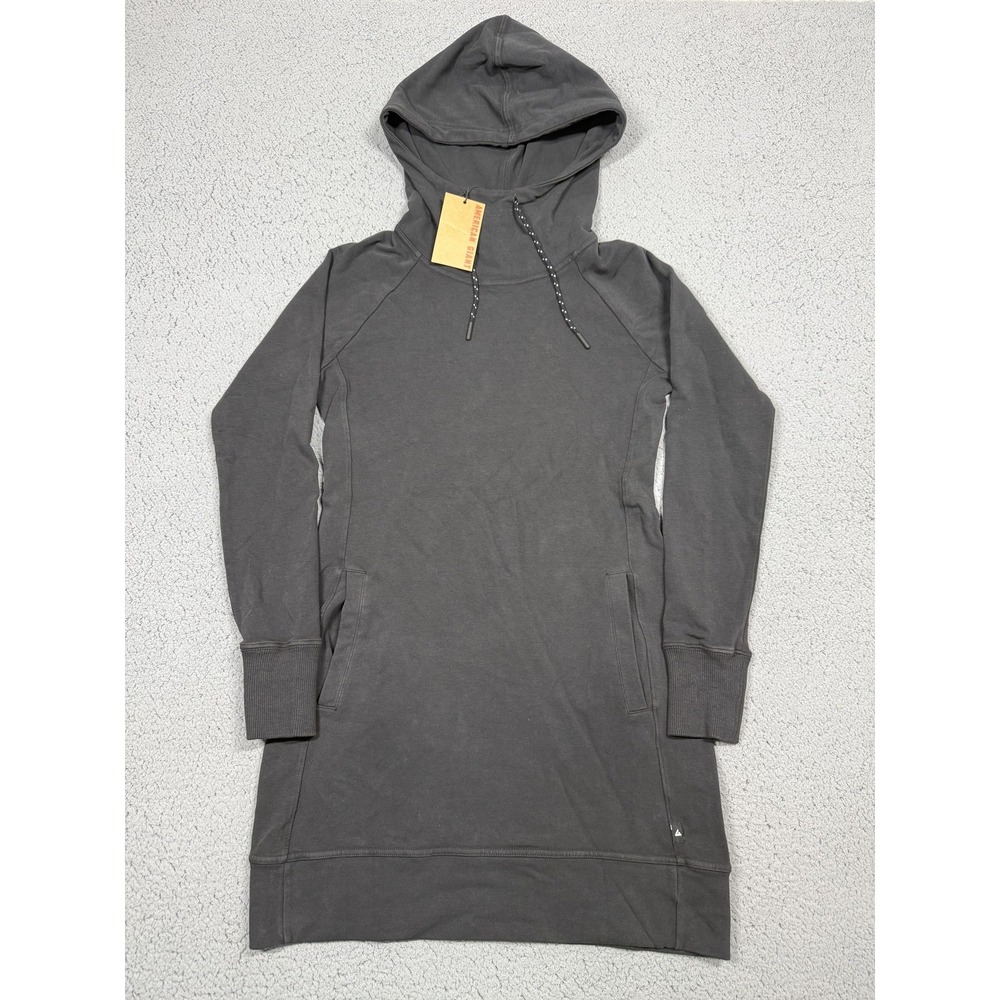 American Giant Dress Womens XS Black‎ Hoodie Sweater Long Sleeve Pocket Terry